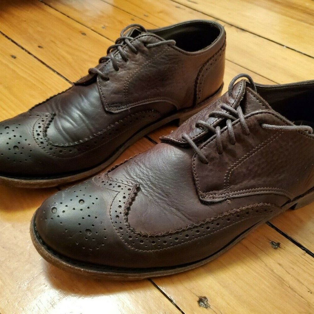 Vintage Shoe Company Langdon 'New Brogue' Wingtips
